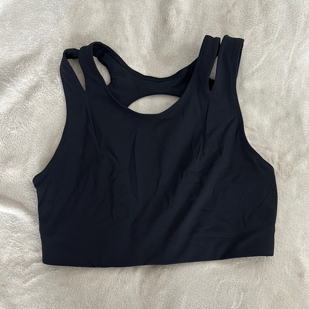 lululemon Strong Front Sports Bra - Black, Size 8